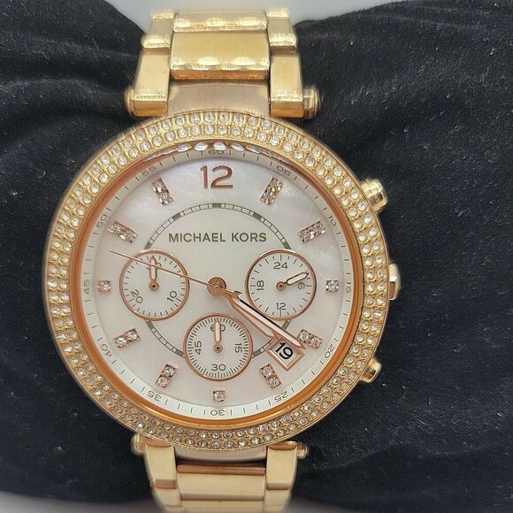 MICHAEL KORS Parker MK5491 Womens Stainless Steel Analog Dial Quartz Watch AM510 - Picture 1 of 11